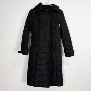 NEW Kenneth Cole Coat Womens XS Black Puffer Jacket Hooded NWOT